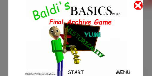 Cover image for Baldi's Basics Final Archive Game