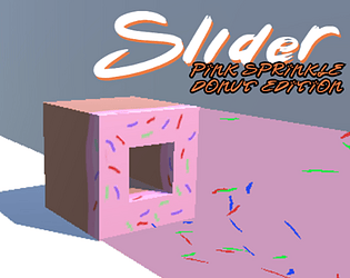 Slider: pink sprinkle donut edition