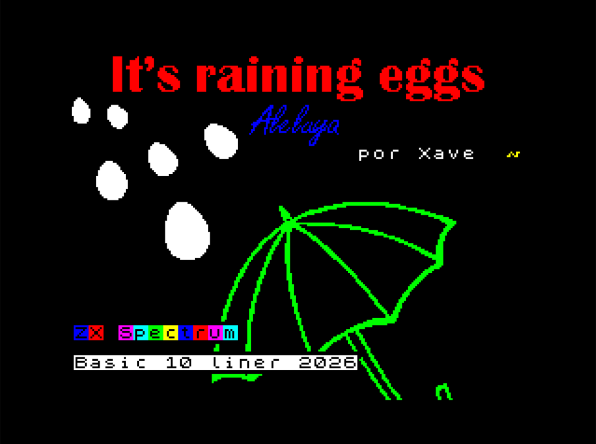 It's raining eggs, Alleluja! (Sinclair ZX Spectrum) by Xave