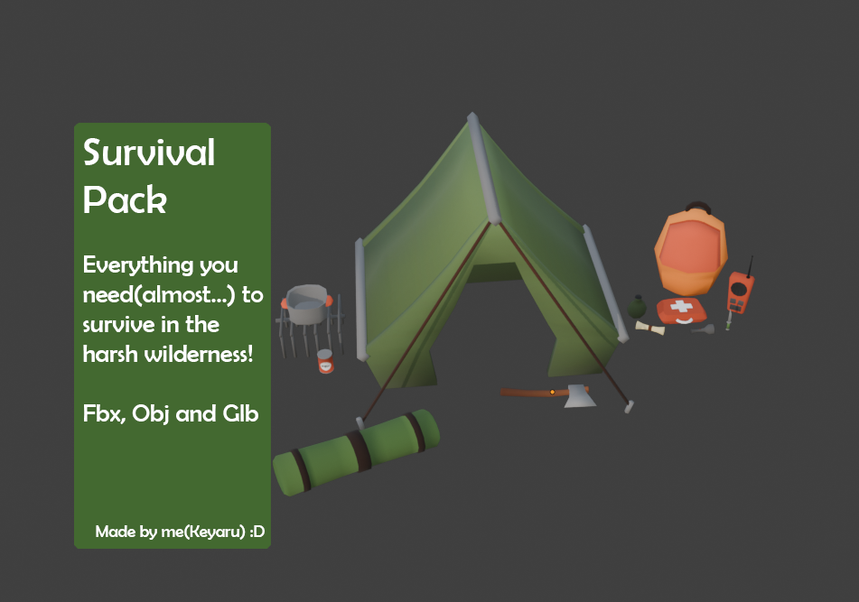 Low Poly Survival Pack By Keyaru low-poly-survival-pack-by-keyaru
