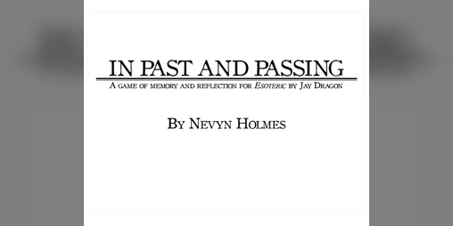 Cover image for In Past And Passing