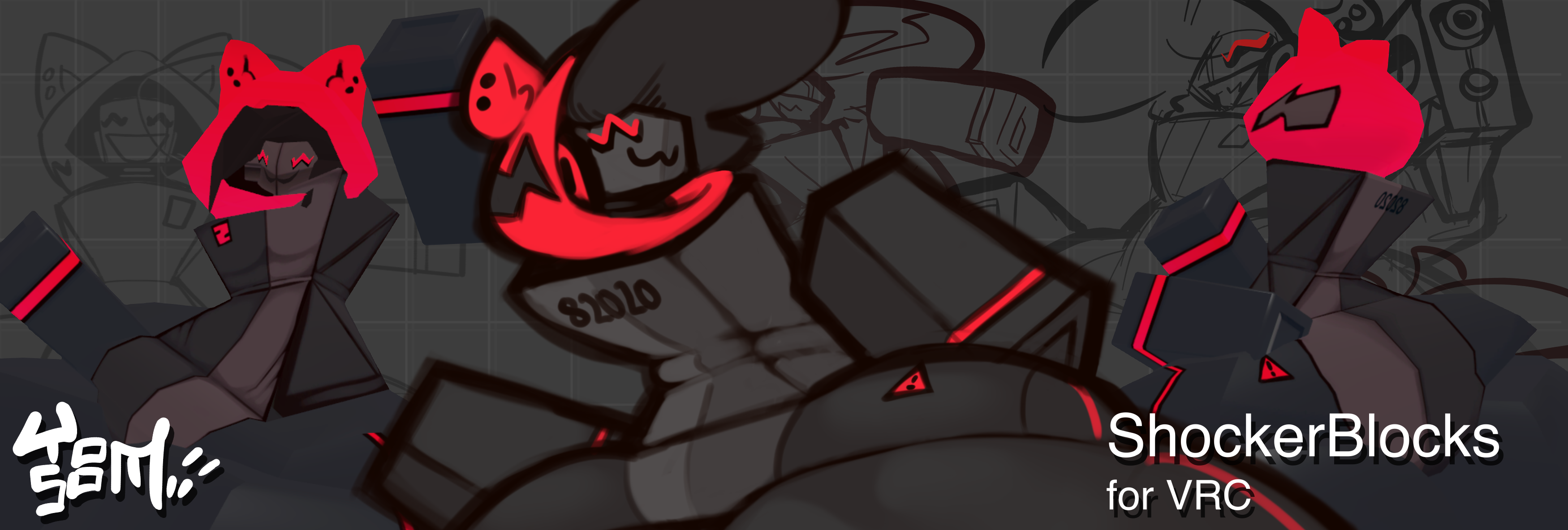 Shocker Blocks: block toy inspired comically big Avatar base for VRChat