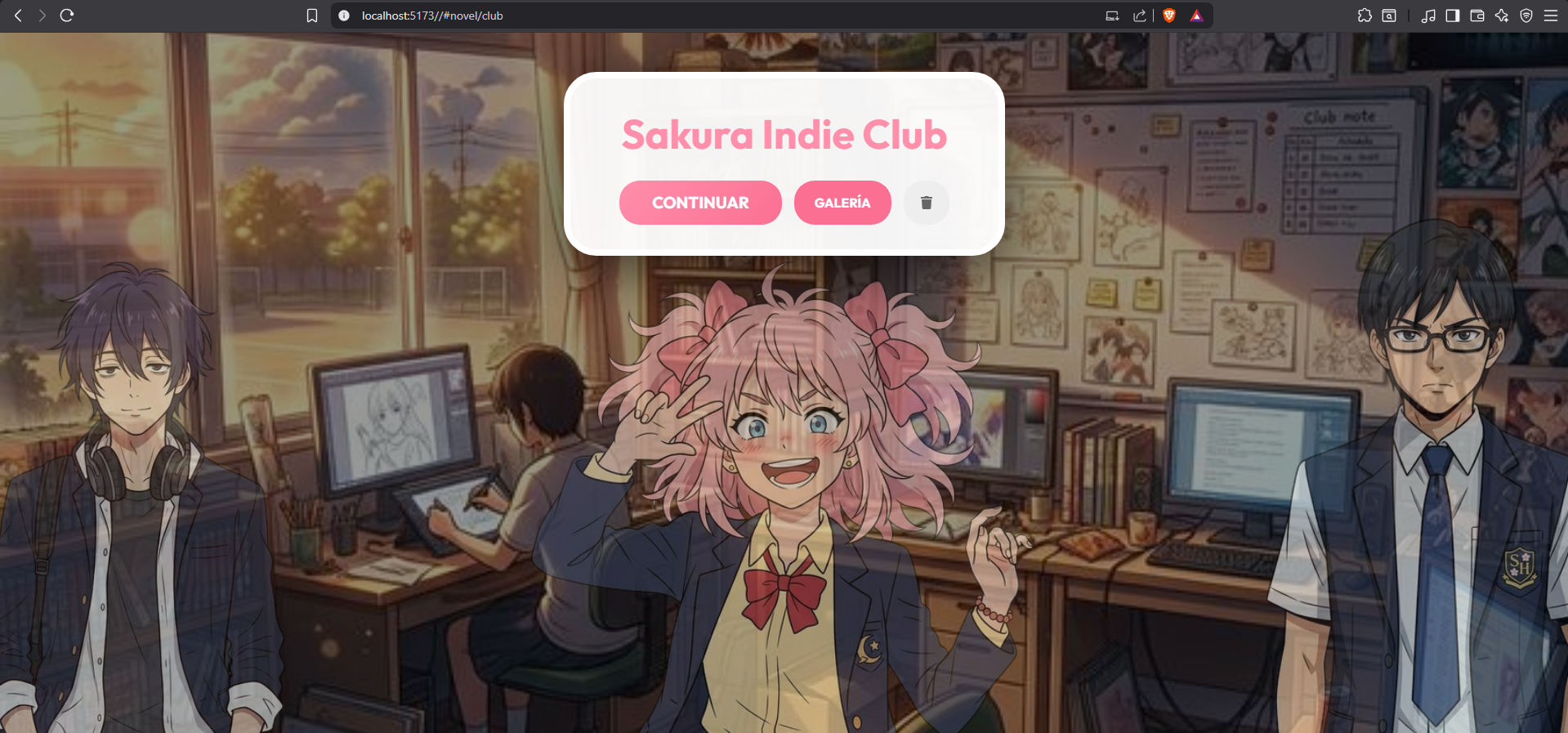 Cover image for Novela: Sakura Indie Club