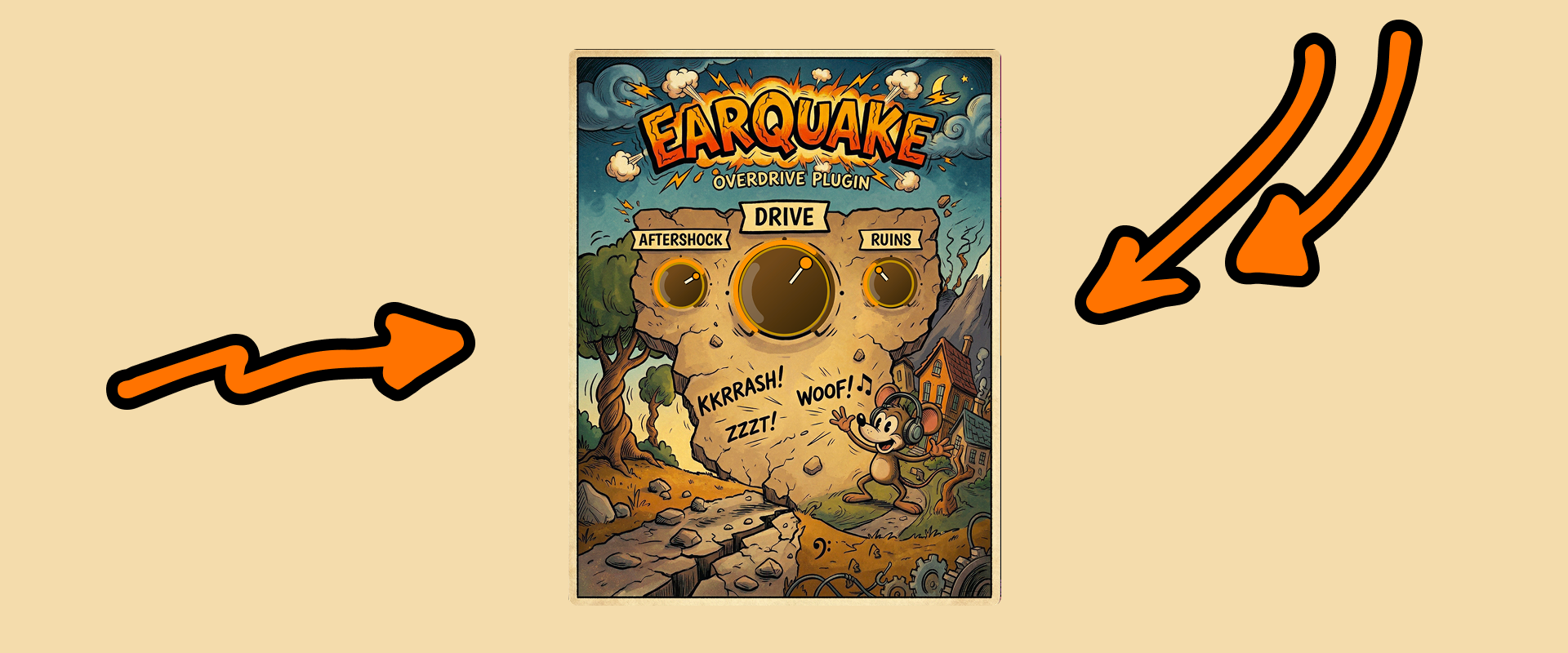 Earquake - cartoonish overdrive plugin