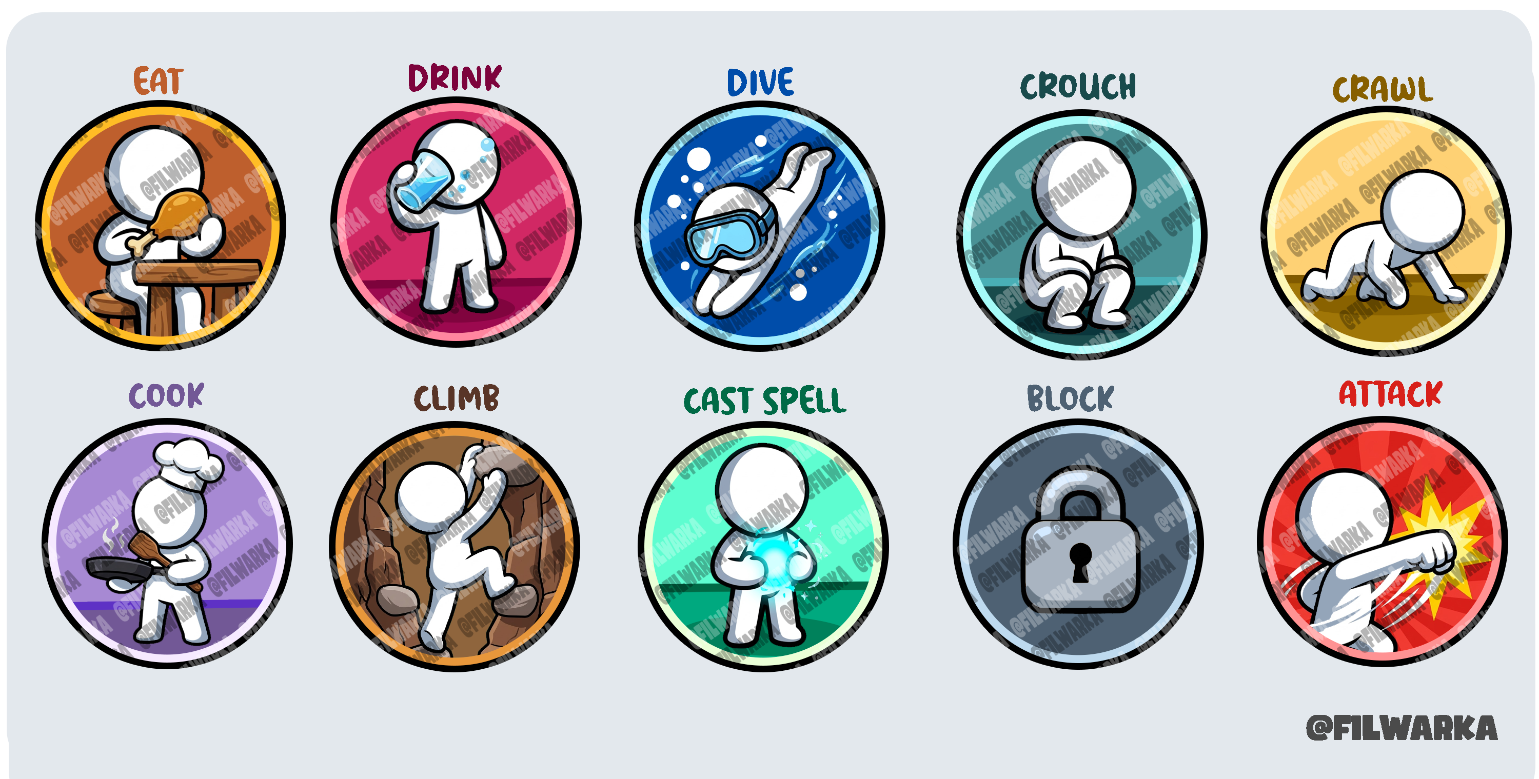 Muiltpler Icon For Rbcx NEW 2D ROBLOX ABILITY ICONS - 2D Roblox Ability Icons by Filwarka
