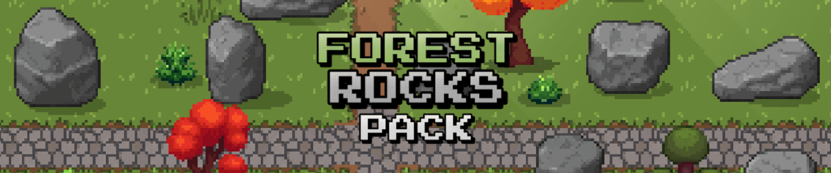 Forest Rocks Pack – Pixel Art (32x32, Top-Down) by MutterPixel Studio