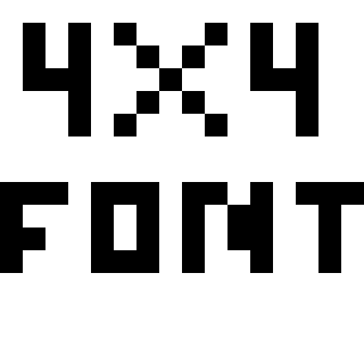 Font 4x4 by Bits&Soul studio