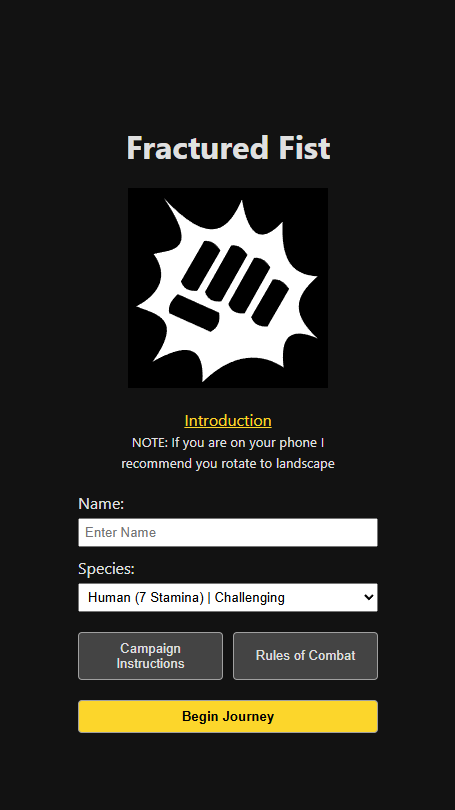 Cover image for Fractured Fist