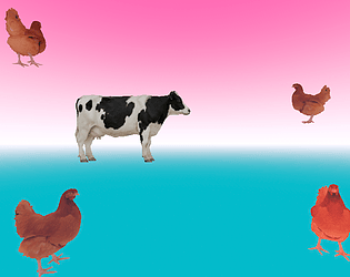 rotating cow but it's bad