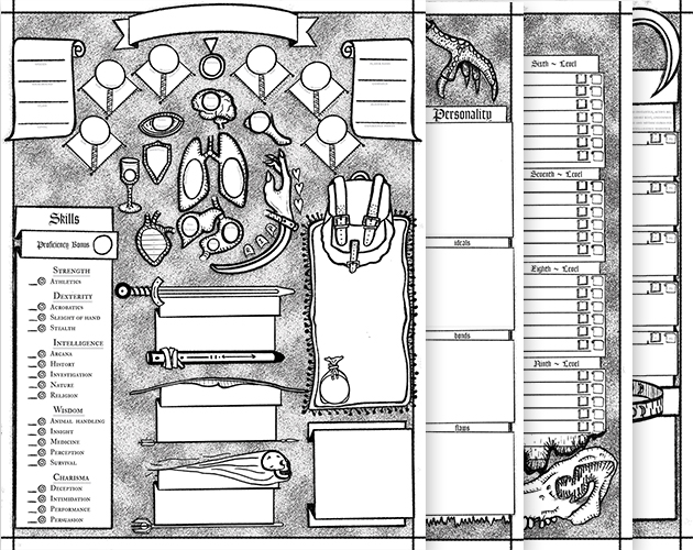 A Witch's 5e Character Sheet by EvaOddveig