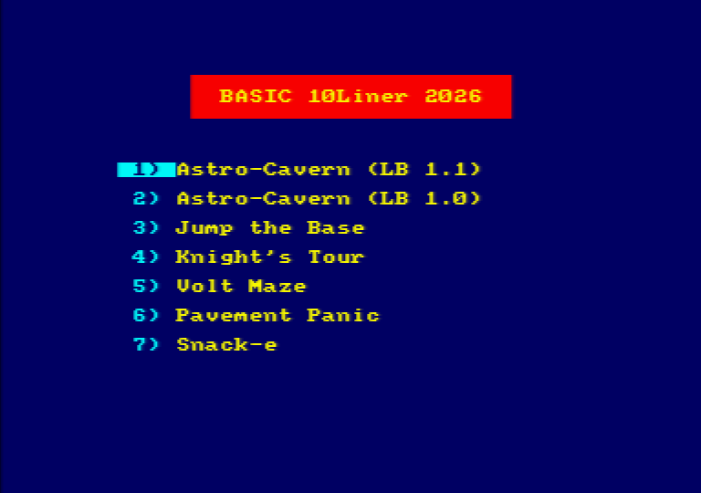 Cover image for Compilation Disk 2026 (Amstrad CPC)