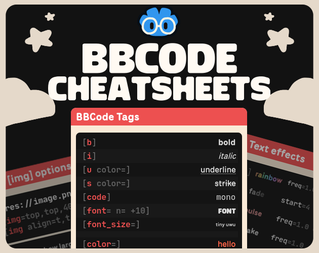 Godot Cheatsheets: BBCode