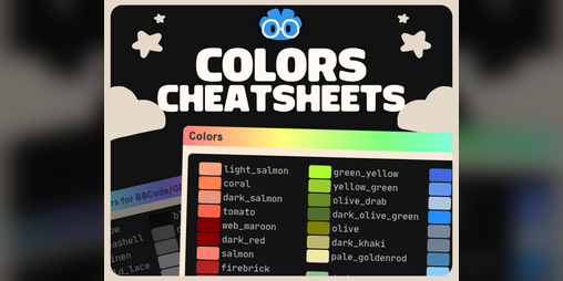Cover image for Godot Cheatsheets: Colors