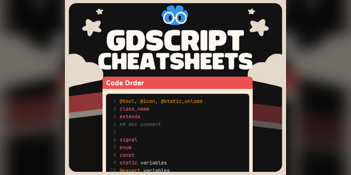 Cover image for Godot Cheatsheets: GDScript
