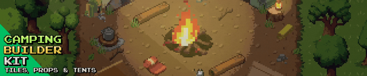 Camping Builder Kit – Pixel Game Assets