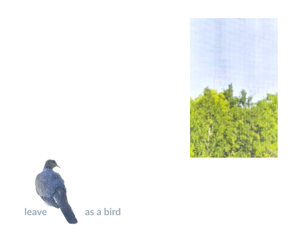 leave as a bird