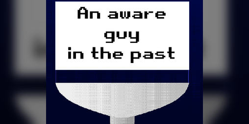 Cover image for An aware guy in the past