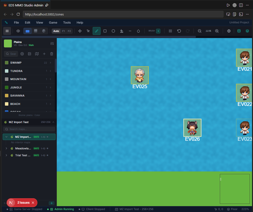 Import All RPG MAKER VX-MZ projects into my MMO Studio - ED5 MMO Studio ...