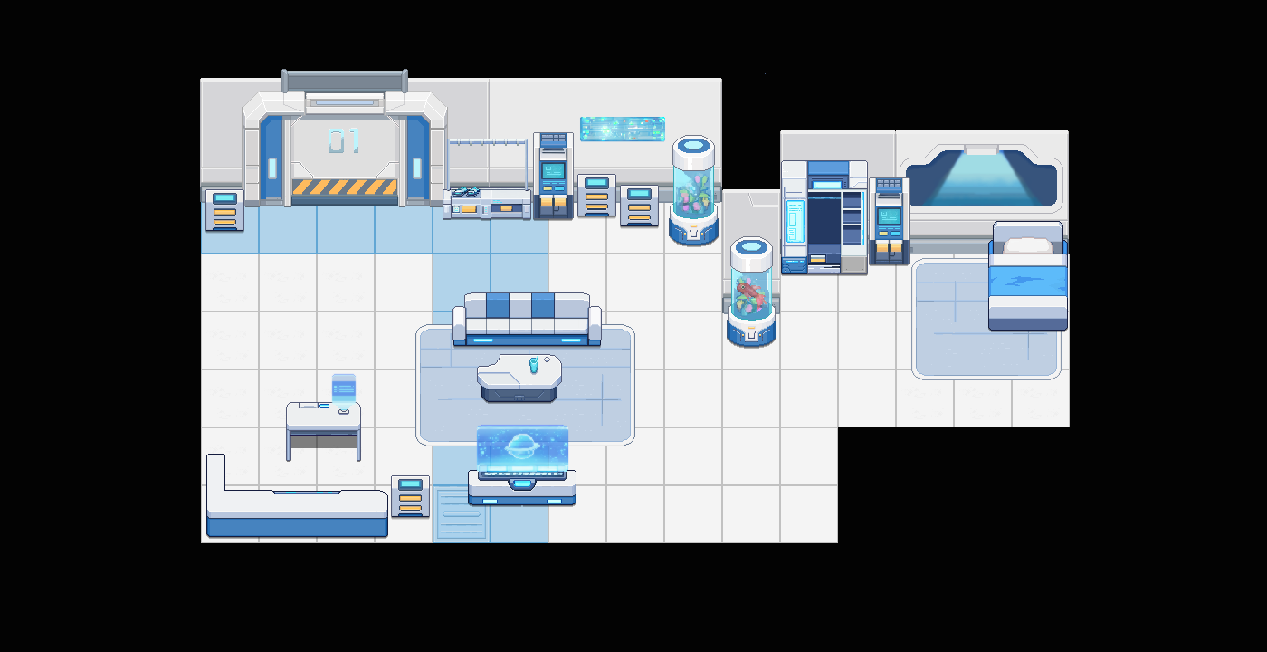 Sci-Fi Pixel Props Pack (Modular) by JoelfromBUSAN