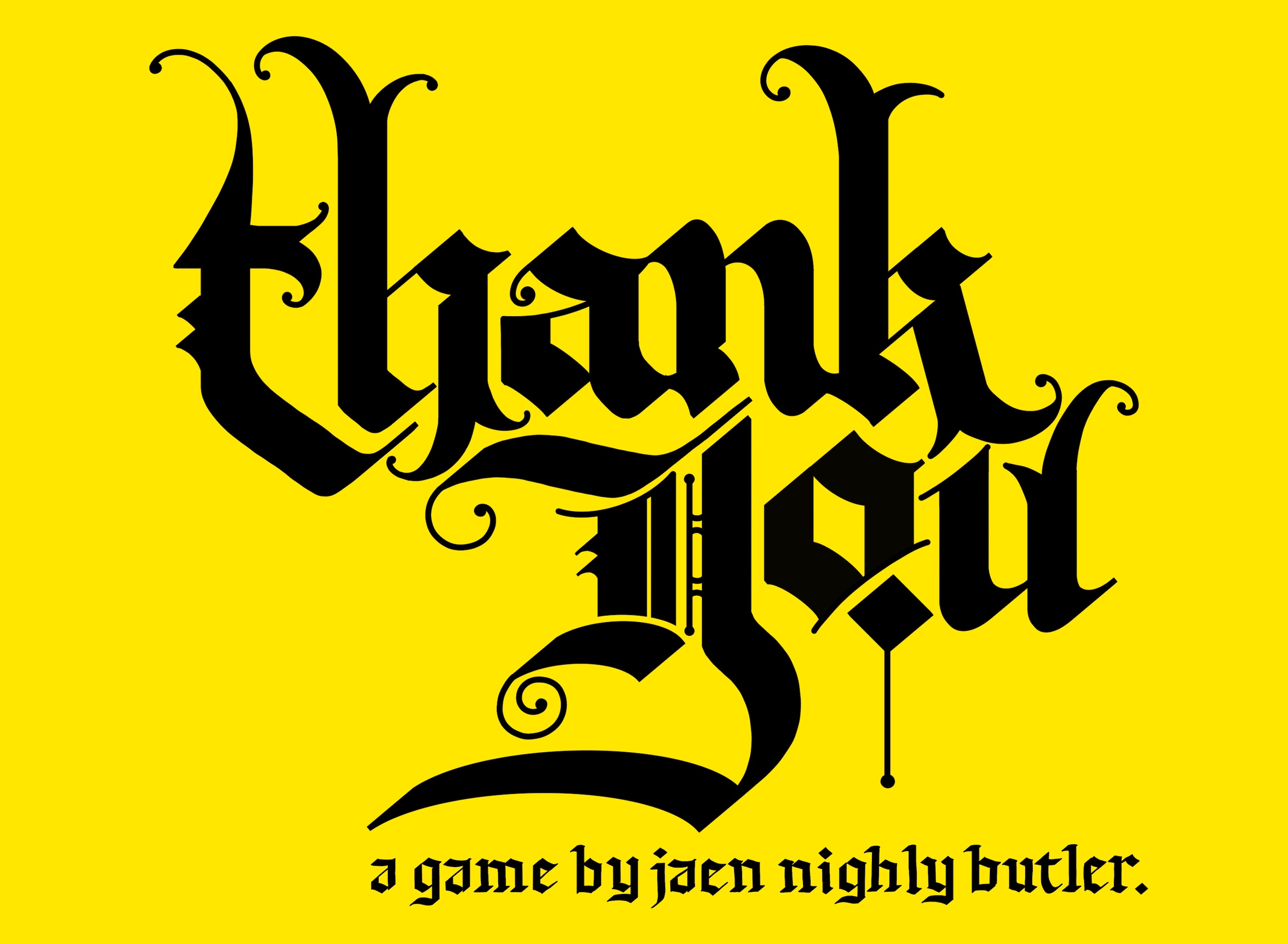 Cover image for thank you.