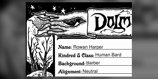 Cover image for Dolmenwood PreGen Characters