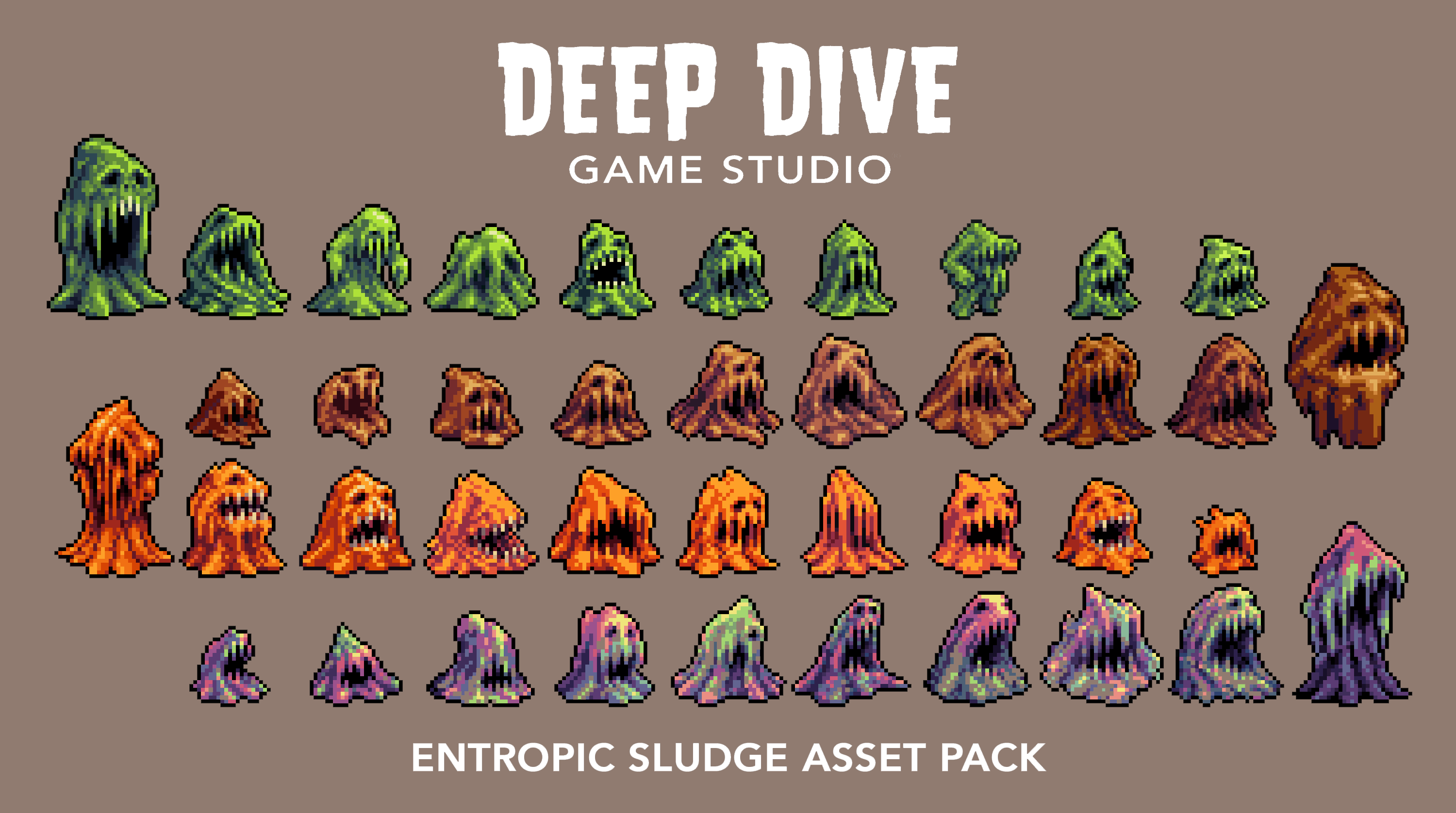 Entropic Sludge Asset Pack [32x32] by DeepDiveGameStudio