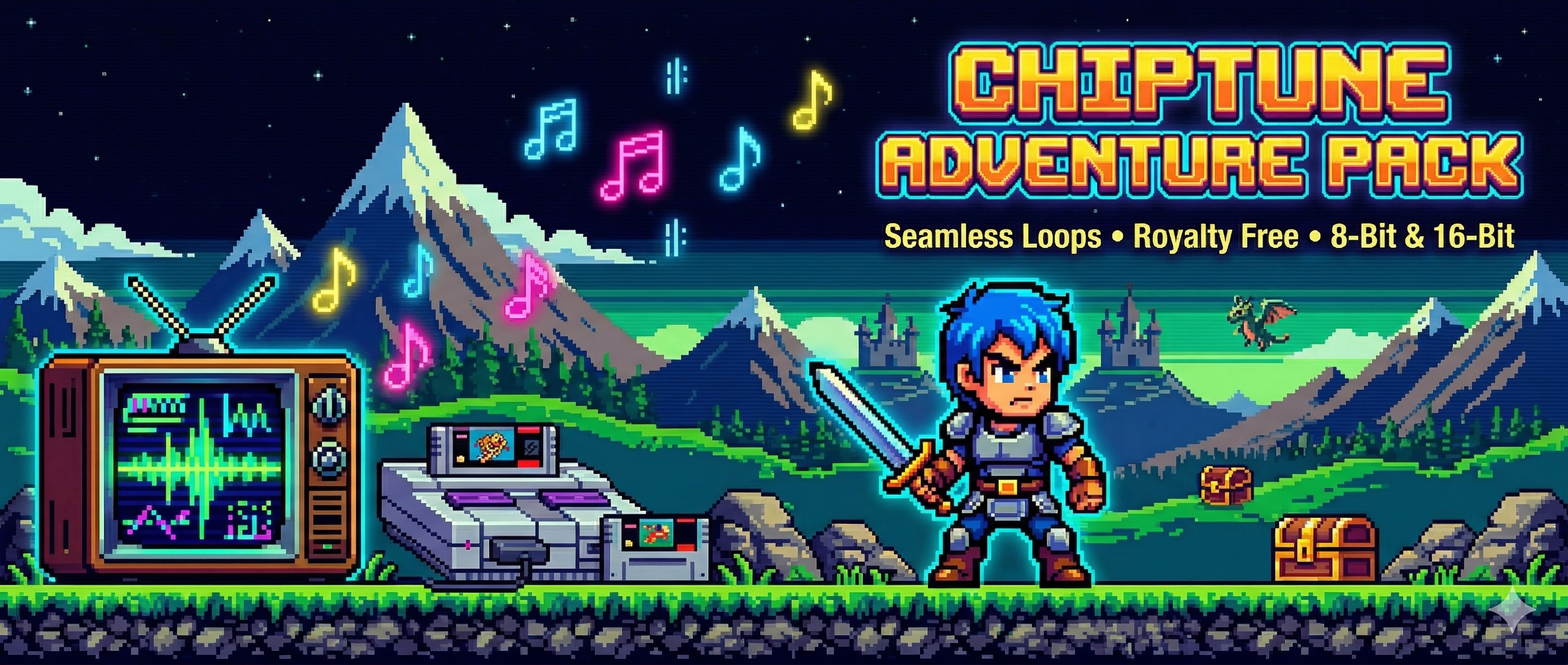 Chiptune Adventure Music Pack