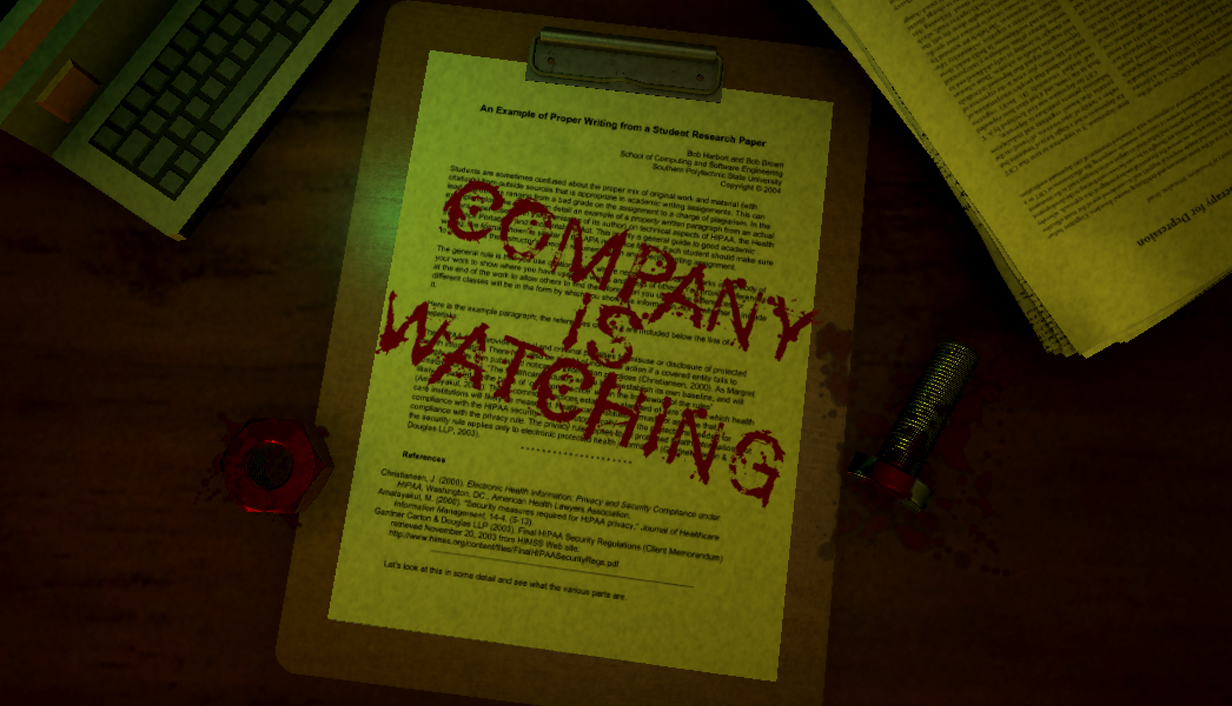 Cover image for Company is watching