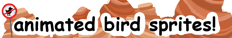 Animated Bird Sprites