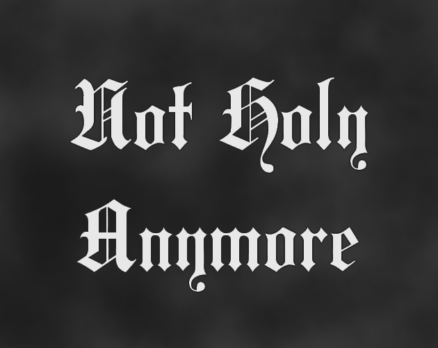 Portada de Not Holy Anymore