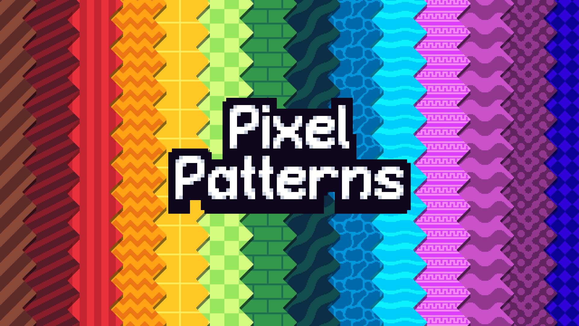 FREE - "Pixel Patterns" - 16x16 + 32x32 Pixel-Art Patterns
