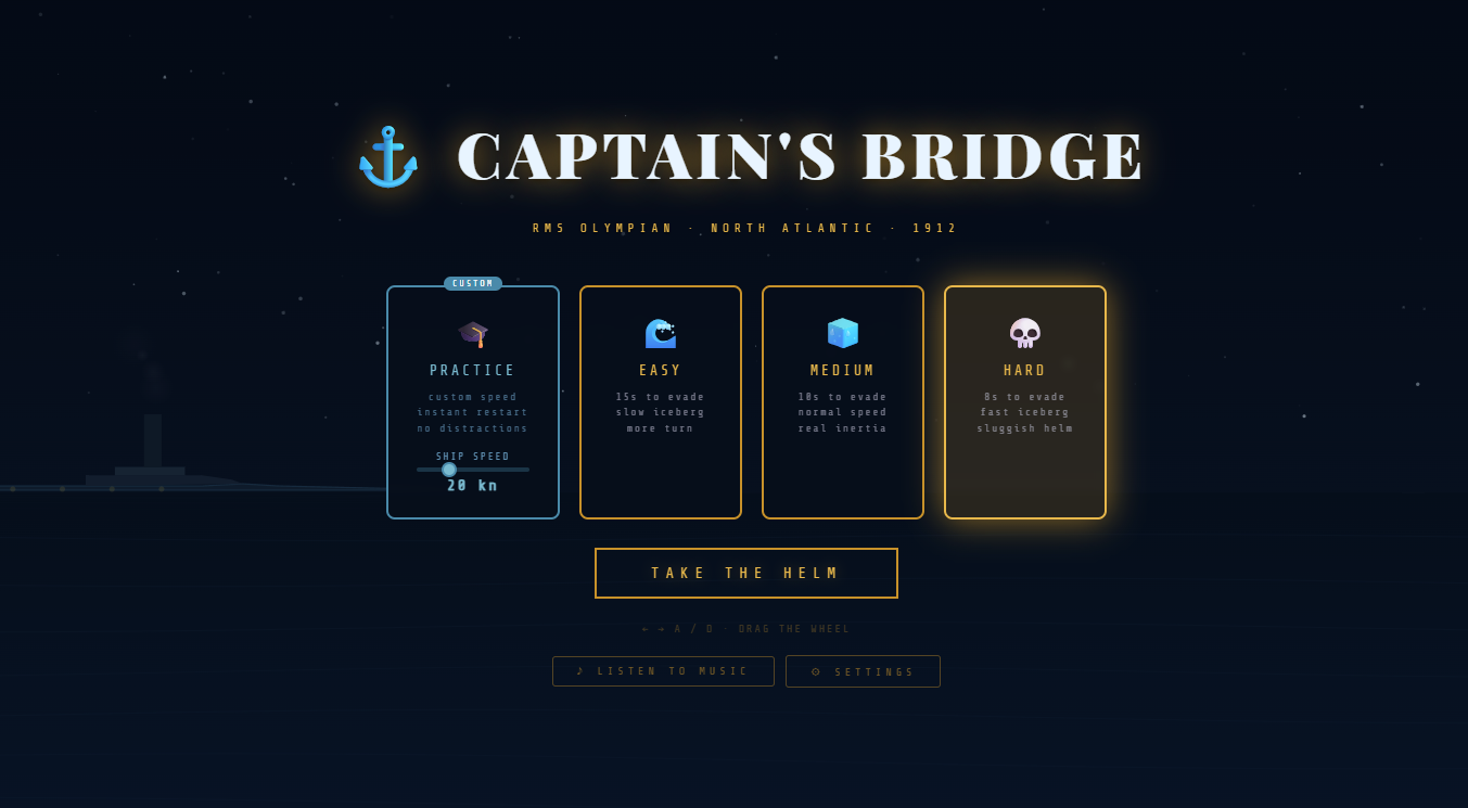 Captain's Bridge/Dodge The Iceberg!