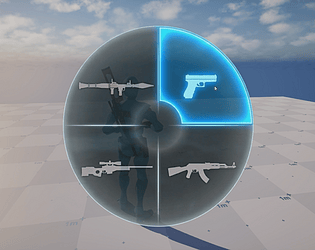 Weapon wheel demo (UE5)