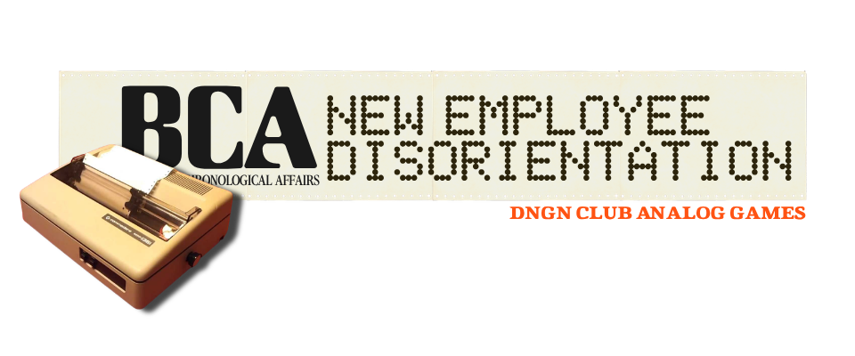 BCA: NEW EMPLOYEE DISORIENTATION