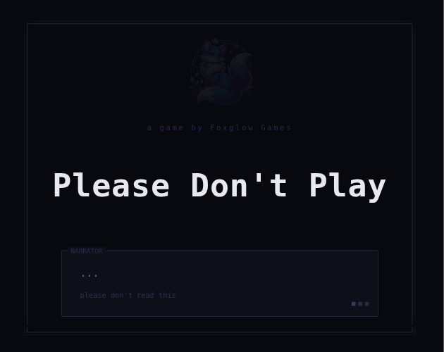 Cover image for Please Don't Play