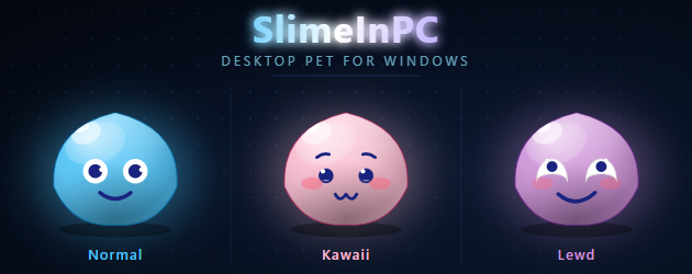 [Release] SlimeInPC - A desktop slime that reacts to your CPU, RAM and ...