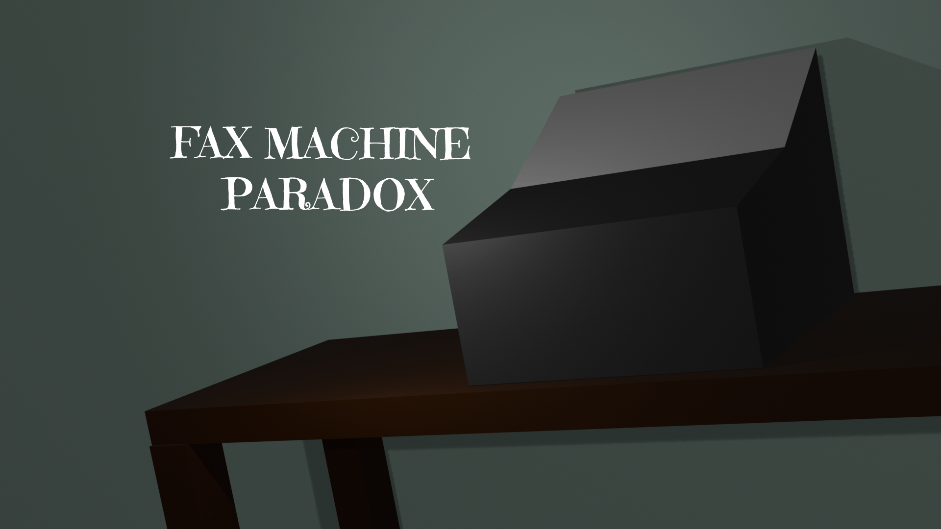 Cover image for Fax Machine Paradox