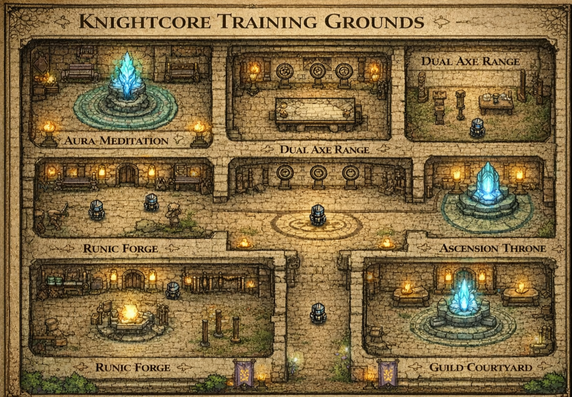 KNIGHTCORE · Pixel Monastery · Living Training Simulator