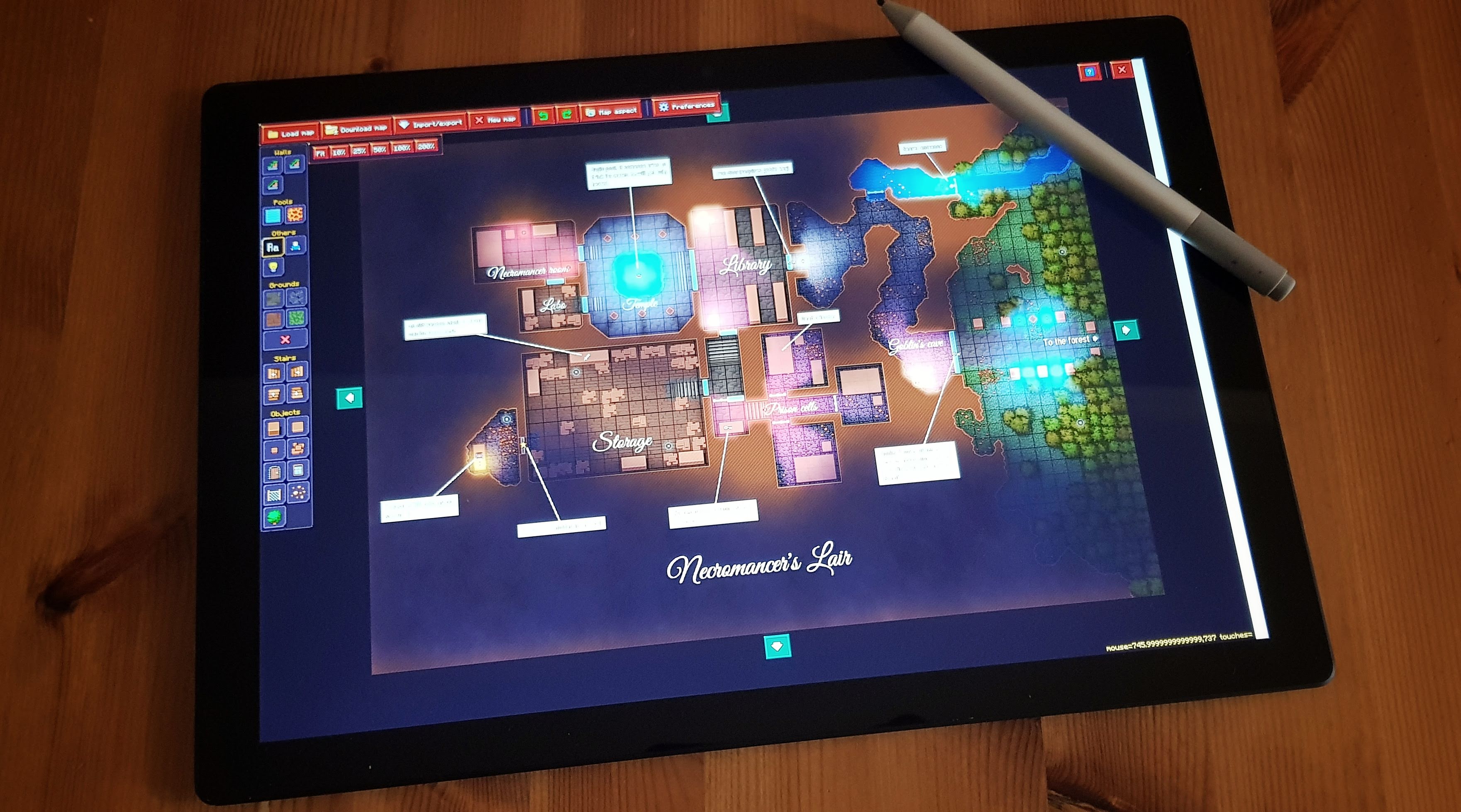 Update 12 - Tablet support! - Tabletop RPG Map editor Deepnight