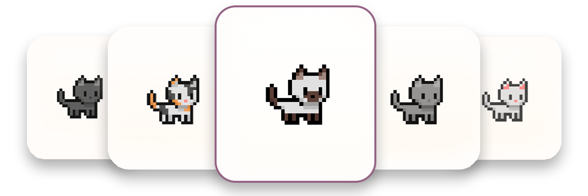 Select a cat to live on your desktop.