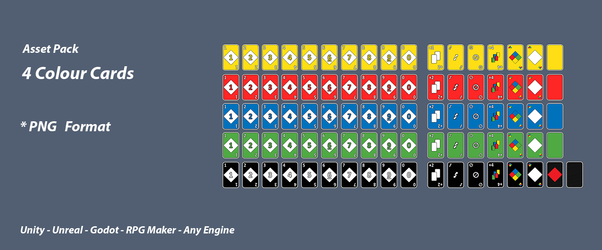 4 Colour Cards (CC0)