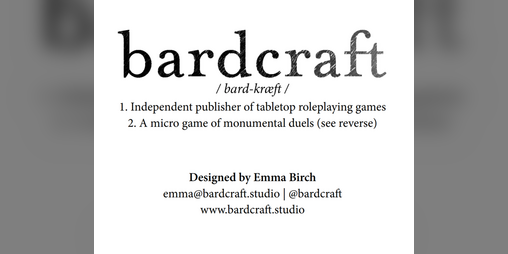 Cover image for Bardcraft