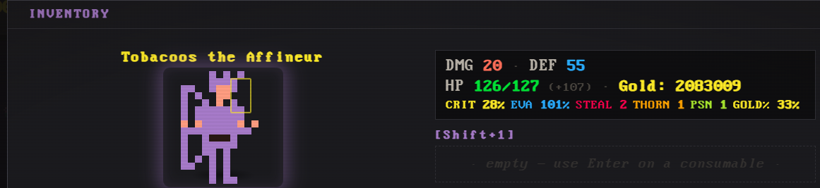 Tobocoos the god of gold