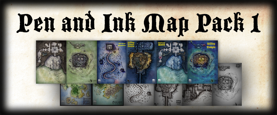 Pen and Ink Map Pack 1