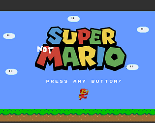 SuperNOTMario game screenshot
