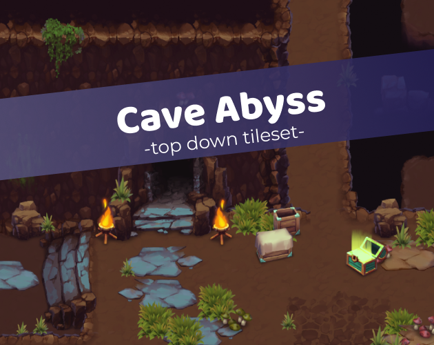 Cave Abyss Top Down Tileset by ludicarts