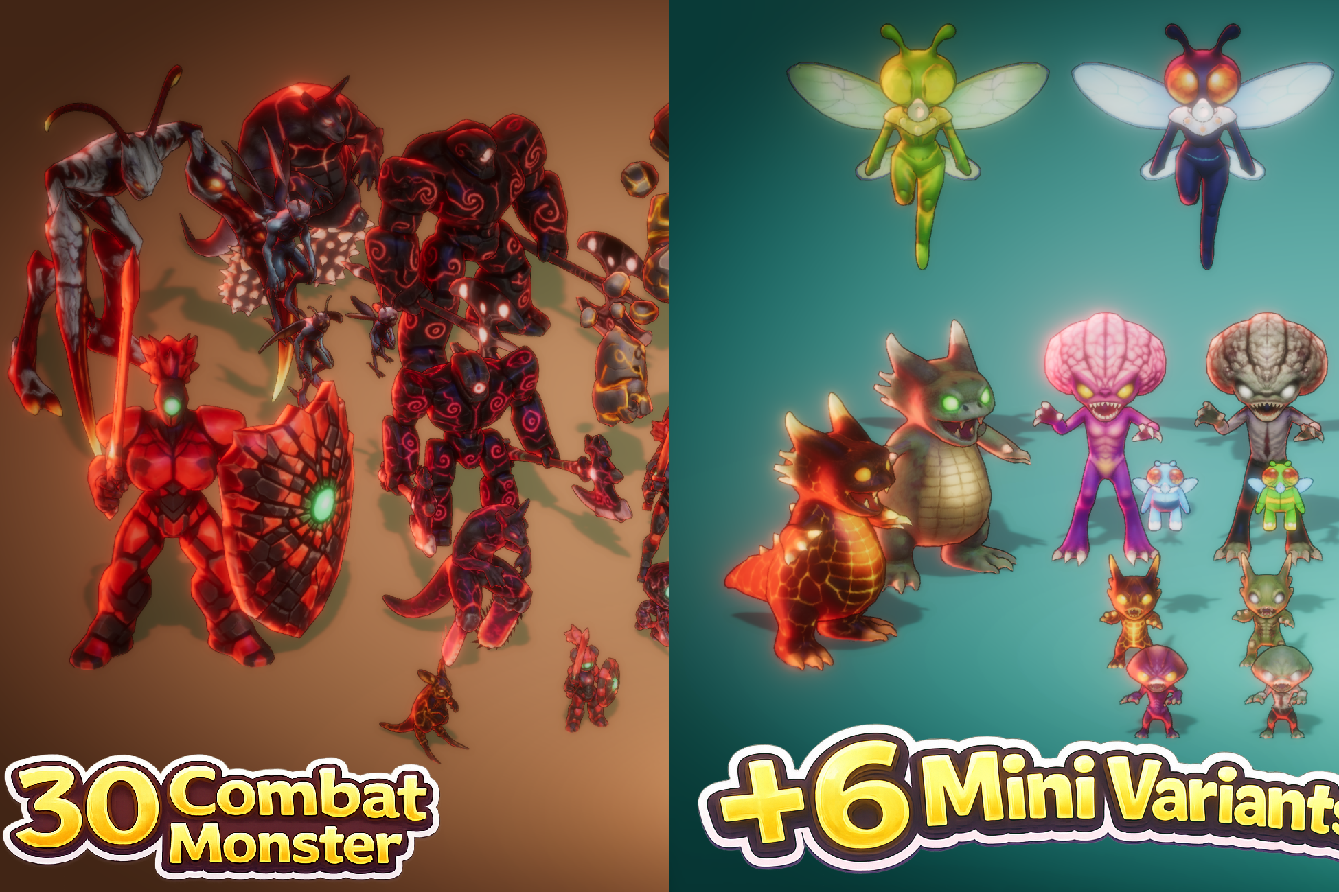 30 Monster Stylized Fantasy Vol 01 (Rig +Anim) - PixeliusVita by ...