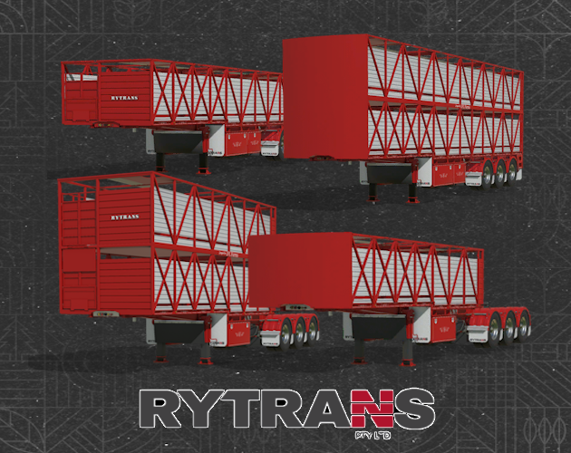 Cover image for FS25 Rytrans Cattle Trailers