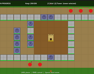 Castle Defend Keepmaster game screenshot