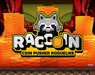 RACCOIN Coin Pusher Roguelike game screenshot